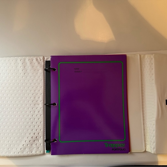 Mead Trapper Keeper 1990’s Notebook Dalmatian With 2 Folders - Picture 6 of 13